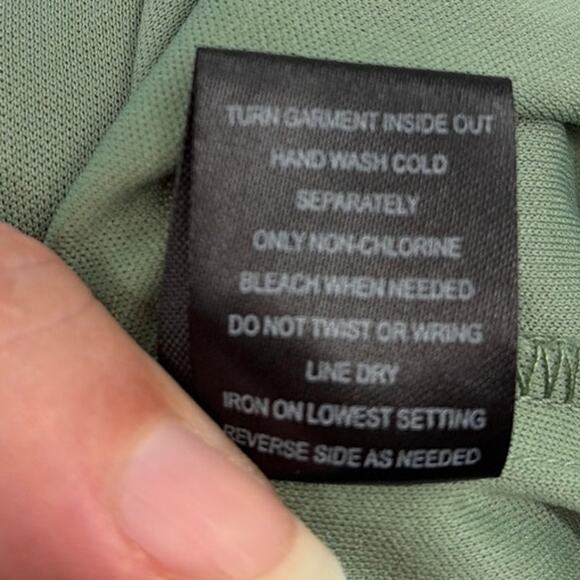 Trixxi Milkmaid Prairie Dress Sz L Sage Cottagecore Tiered Romantic Midi Boho - Picture 11 of 11